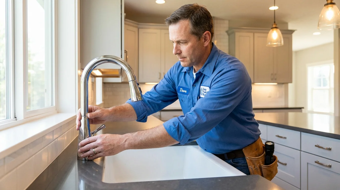 Kitchen faucet installation by Johns Plumbing LLC in Ball